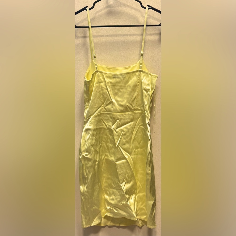 Zara Zara Yellow viscose Mini Dress S Size